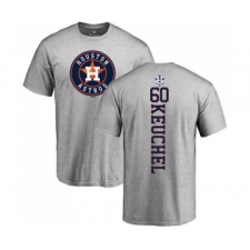 MLB Nike Houston Astros #60 Dallas Keuchel Ash Backer T-Shirt