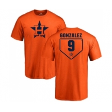 MLB Nike Houston Astros #9 Marwin Gonzalez Orange RBI T-Shirt