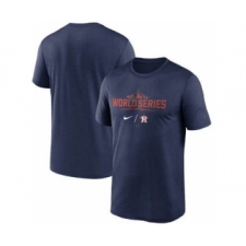 Men's Houston Astros 2021 Navy World Series Collection Dugout Baseball T-Shirt