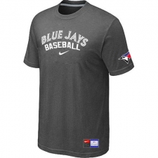 MLB Men's Toronto Blue Jays Nike Practice T-Shirt - Dark Grey