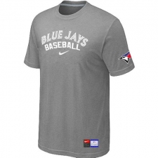 MLB Men's Toronto Blue Jays Nike Practice T-Shirt - Grey