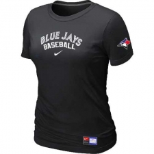 MLB Women's Toronto Blue Jays Nike Practice T-Shirt - Black