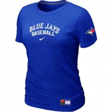 MLB Women's Toronto Blue Jays Nike Practice T-Shirt - Blue