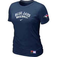 MLB Women's Toronto Blue Jays Nike Practice T-Shirt - Navy