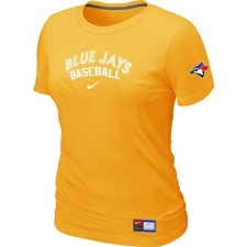 MLB Women's Toronto Blue Jays Nike Practice T-Shirt - Yellow