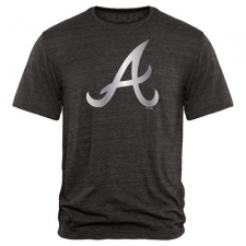 MLB Atlanta Braves Fanatics Apparel Platinum Collection Tri-Blend T-Shirt - Grey
