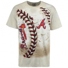 MLB Atlanta Braves Hardball Tie-Dye T-Shirt - Cream
