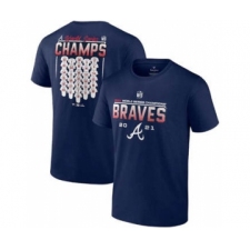 Men's Atlanta Braves 2021 Navy World Series Champions Jersey Roster T-Shirt