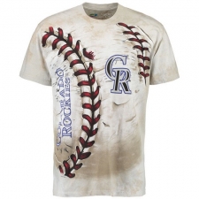 MLB Colorado Rockies Hardball Tie-Dye T-Shirt - Cream