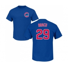 Baseball Chicago Cubs #29 Brad Brach Royal Blue Name & Number T-Shirt