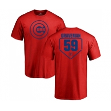 Baseball Chicago Cubs #59 Kendall Graveman Red RBI T-Shirt
