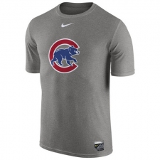 MLB Chicago Cubs Nike Authentic Collection Legend Logo 1.5 Performance T-Shirt - Gray