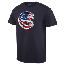 MLB Men's Chicago Cubs Navy Banner Wave T-Shirt
