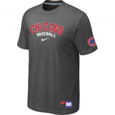MLB Men's Chicago Cubs Nike Practice T-Shirt - Dark Grey