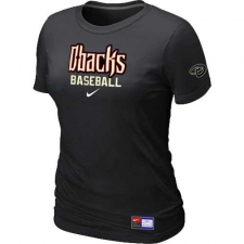 MLB Women's Arizona Diamondbacks Nike Practice T-Shirt - Black