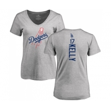 Baseball Women's Los Angeles Dodgers #17 Joe Kelly Ash Backer T-Shirt