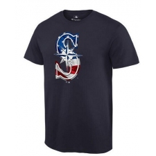 MLB Men's Seattle Mariners Navy Banner Wave T-Shirt