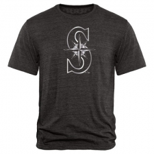 MLB Seattle Mariners Fanatics Apparel Platinum Collection Tri-Blend T-Shirt - Grey