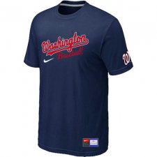 MLB Men's Washington Nationals Nike Practice T-Shirt - Navy