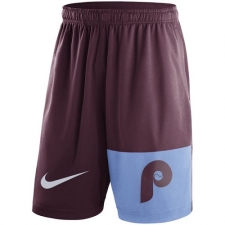 MLB Men's Philadelphia Phillies Nike Maroon Cooperstown Collection Dry Fly Shorts