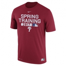 MLB Men's Philadelphia Phillies Nike Red Authentic Collection Legend Team Issue Performance T-Shirt