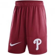 MLB Men's Philadelphia Phillies Nike Red Dry Fly Shorts