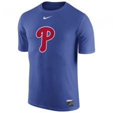 MLB Philadelphia Phillies Nike Authentic Collection Legend Logo 1.5 Performance T-Shirt - Royal
