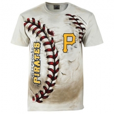 MLB Pittsburgh Pirates Hardball Tie-Dye T-Shirt - Cream