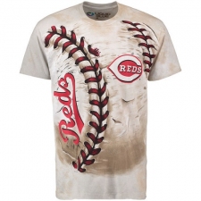 MLB Cincinnati Reds Hardball Tie-Dye T-Shirt - Cream