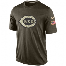 MLB Cincinnati Reds Nike Olive Salute To Service KO Performance T-Shirt