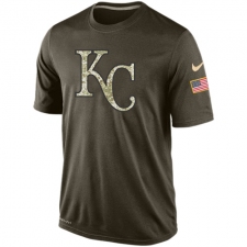 MLB Men's Kansas City Royals Nike Olive Salute To Service KO Performance T-Shirt