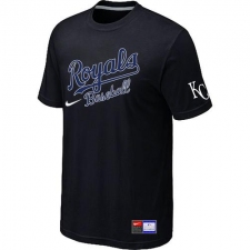 MLB Men's Kansas City Royals Nike Practice T-Shirt - Black