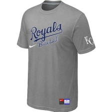 MLB Men's Kansas City Royals Nike Practice T-Shirt - Grey