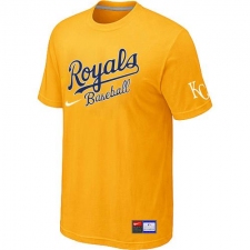 MLB Men's Kansas City Royals Nike Practice T-Shirt - Yellow