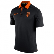 MLB Men's San Francisco Giants Nike Black Authentic Collection Dri-FIT Elite Polo