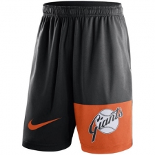 MLB Men's San Francisco Giants Nike Black Cooperstown Collection Dry Fly Shorts