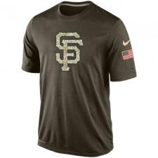 MLB Men's San Francisco Giants Nike Olive Salute To Service KO Performance T-Shirt