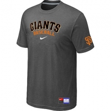 MLB Men's San Francisco Giants Nike Practice T-Shirt - Dark Grey