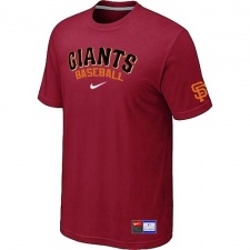 MLB Men's San Francisco Giants Nike Practice T-Shirt - Red