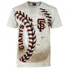 MLB San Francisco Giants Hardball Tie-Dye T-Shirt - Cream