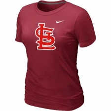 MLB Women's St. Louis Cardinals Nike Heathered Blended T-Shirt - Red