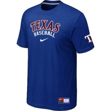MLB Men's Texas Rangers Nike Practice T-Shirt - Blue