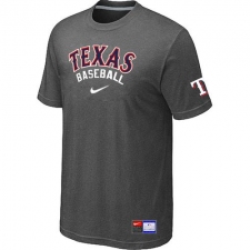 MLB Men's Texas Rangers Nike Practice T-Shirt - Dark Grey