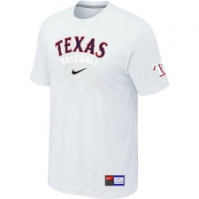 MLB Men's Texas Rangers Nike Practice T-Shirt - White
