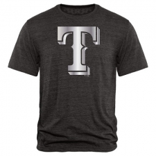 MLB Texas Rangers Fanatics Apparel Platinum Collection Tri-Blend T-Shirt - Grey