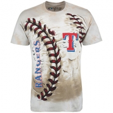 MLB Texas Rangers Hardball Tie-Dye T-Shirt - Cream