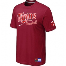 MLB Men's Minnesota Twins Nike Practice T-Shirt - Red