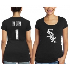 MLB Chicago White Sox Majestic Threads Women's Mother's Day #1 Mom T-Shirt - Black