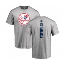 MLB Nike New York Yankees #19 Masahiro Tanaka Ash Backer T-Shirt
