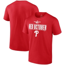 Men's Philadelphia Phillies Fanatics Branded Red 2022 Postseason Red October T-Shirt